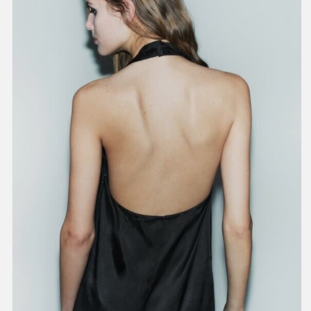 NWT ZARA SLIT HALTER DRESS LIMITED EDITION